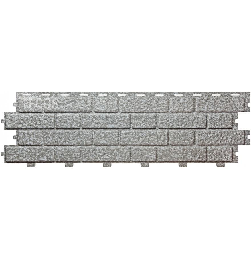 Фасадные панели (Цокольный Сайдинг) Tecos BRICKWORK Silver Melange